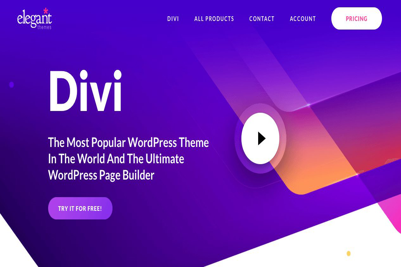 Create a divi themed wordpress website